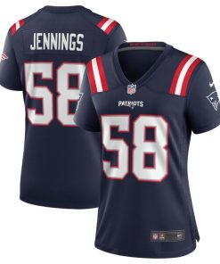 Anfernee Jennings New England Patriots Nike Women's Team Game Jersey - Navy