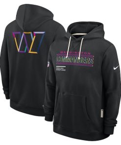 Washington Commanders Nike 2025 NFL Crucial Catch Sideline Standard Issue Dri-FIT Hoodie - Black