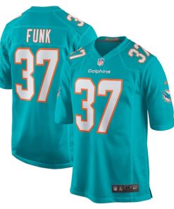 Jake Funk Miami Dolphins Nike  Game Jersey -  Aqua