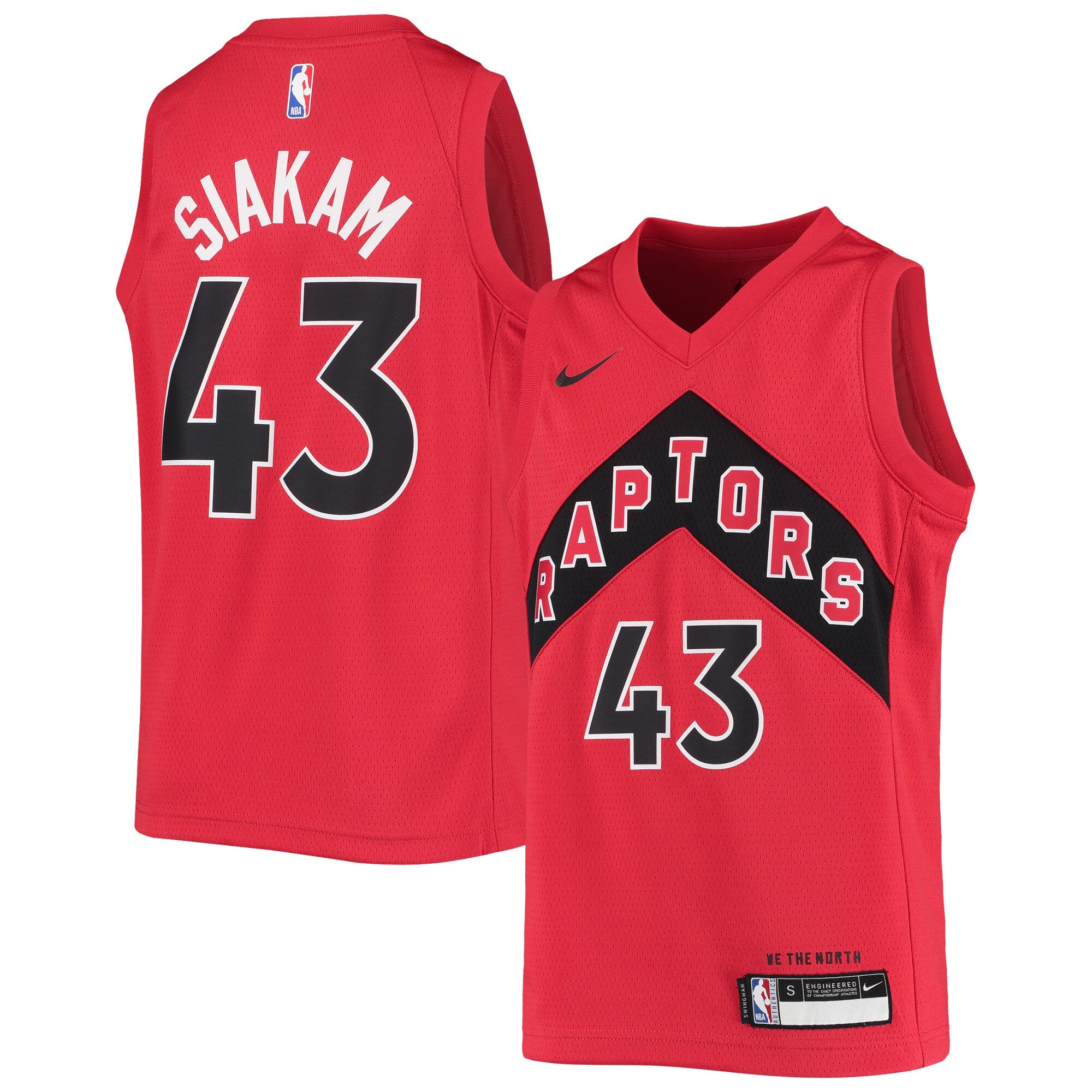 Pascal Siakam Toronto Raptors Nike Youth Swingman Jersey - Association Edition - White/Red - Image 6