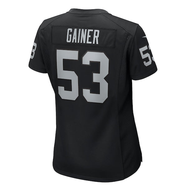 Amari Gainer Las Vegas Raiders Nike Women's Game Jersey - Black - Image 3
