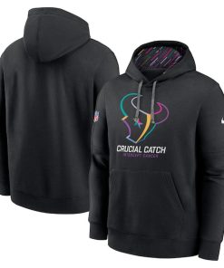 Houston Texans Nike 2024 NFL Crucial Catch Club Pullover Hoodie - Black