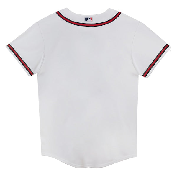 Atlanta Braves Preschool Home Blank Replica Jersey - White - Image 3
