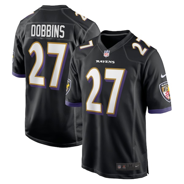 J.K. Dobbins Baltimore Ravens Nike Game Jersey - Black/Purple/White - Image 2