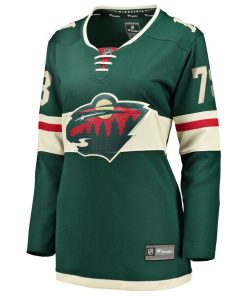 Alternative view of Nico Sturm Minnesota Wild  Women's Home Breakaway Jersey - Green