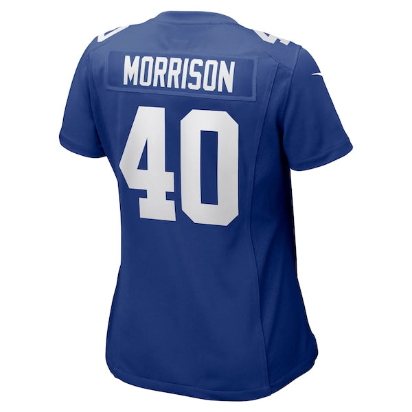 Joe Morrison New York Giants Nike Women's Retired Player Jersey - Royal - Image 3