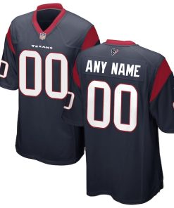 Houston Texans Nike Custom Game Jersey - Navy
