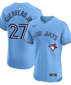 Vladimir Guerrero Jr. Toronto Blue Jays Nike Alternate 2 Elite Jersey - Powder Blue/Royal/White