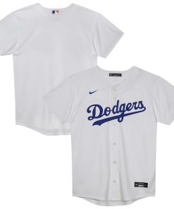 Los Angeles Dodgers Preschool Home Blank Replica Jersey - White