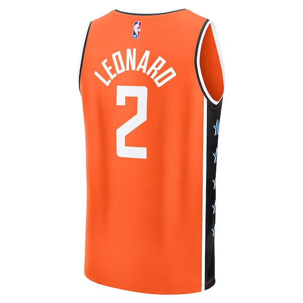 Kawhi Leonard LA Clippers 2025/26 City Edition Fast Break Jersey - Orange - Image 3