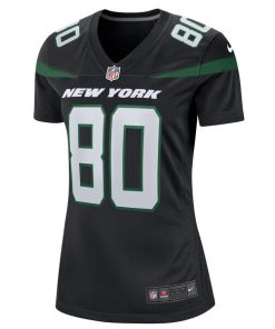 Alternative view of Wayne Chrebet New York Jets Nike Women's Retired Player Jersey - Black