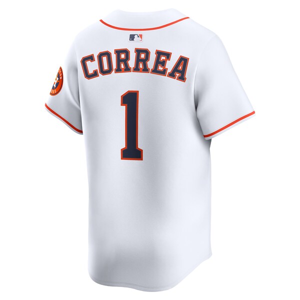 Carlos Correa Houston Astros Nike Home Limited Player Jersey - White/Orange - Image 4