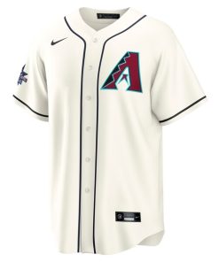 Alternative view of Ketel Marte Arizona Diamondbacks Nike 2025 MLB All-Star Game Home Replica Player Jersey - Cream