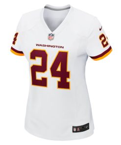 Alternative view of Antonio Gibson Washington Football Team Nike Women's Game Jersey - White