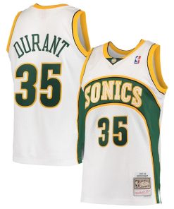 Kevin Durant Seattle SuperSonics  Hardwood Classics Swingman Jersey - White