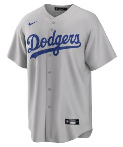 Alternative view of Los Angeles Dodgers Nike Alternate Replica Team Jersey - Gray