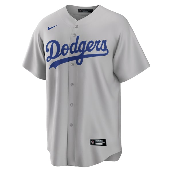 Los Angeles Dodgers Nike Alternate Replica Team Jersey - Gray - Image 2