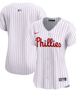 Philadelphia Phillies Nike Women's Home Limited Jersey - White/Light Blue