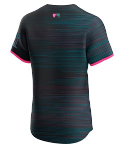 Alternative view of Miami Marlins Nike 2025 City Connect Elite Jersey - Black
