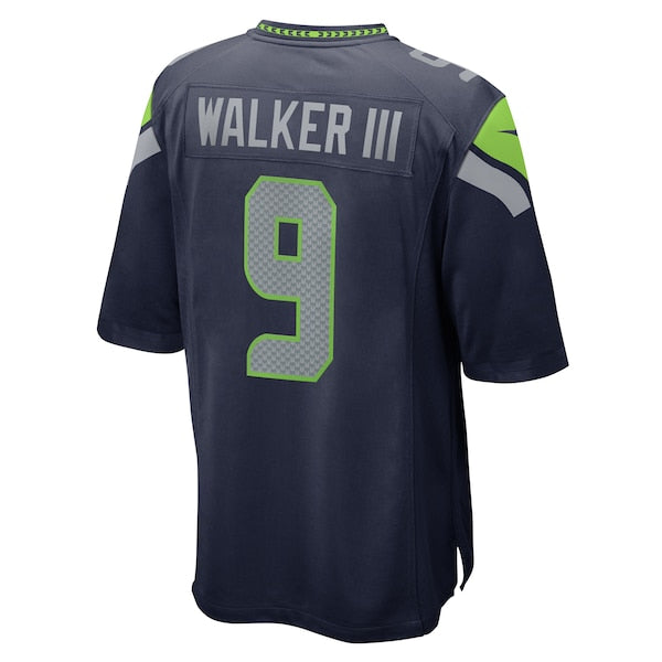 Kenneth Walker III Seattle Seahawks Nike Team Game Jersey - College Navy - Image 3