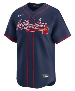 Alternative view of Ronald Acu?a Jr. Atlanta Braves Nike Alternate Limited Player Jersey?¨C Navy