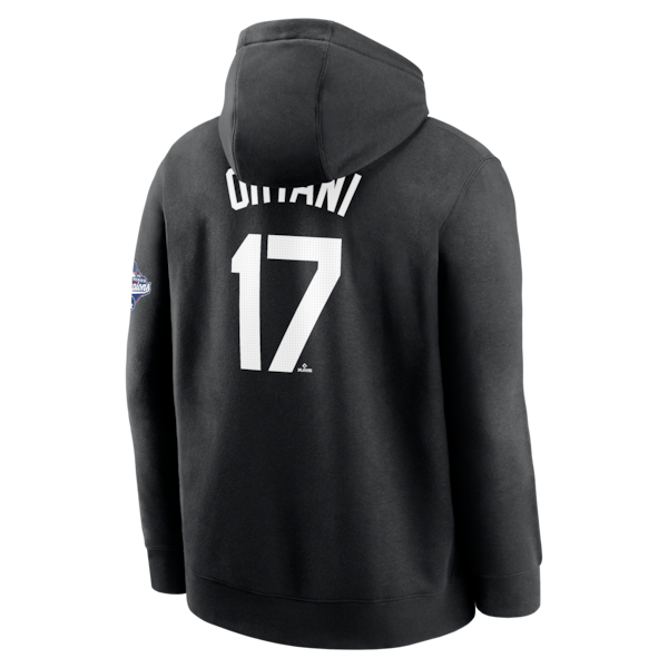 Shohei Ohtani Los Angeles Dodgers Nike 2025 World Series Champions Name & Number Hoodie - Black - Image 3