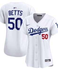 Mookie Betts Los Angeles Dodgers Nike Women's Home Limited Player Jersey - White