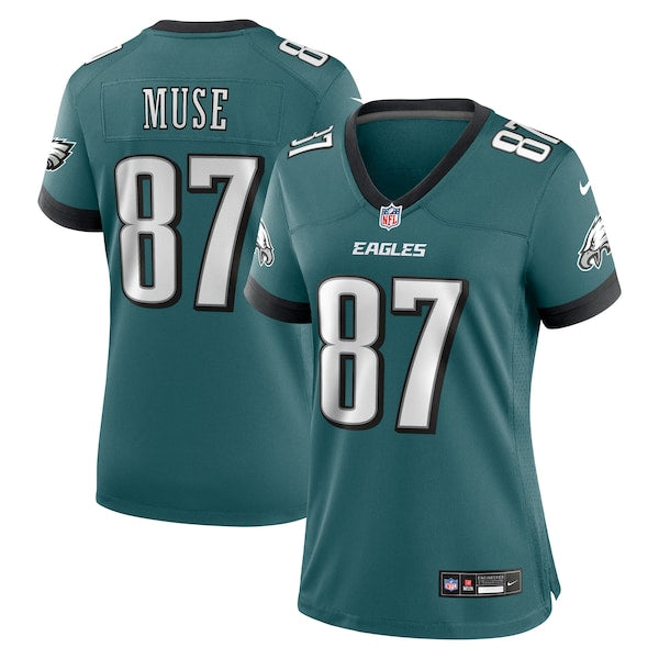 Nick Muse Philadelphia Eagles Nike Women's Team Game Jersey - Midnight Green - Image 2