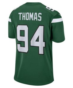 Alternative view of Solomon Thomas New York Jets Nike Game Jersey - Gotham Green