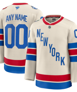 New York Rangers  2026 NHL Winter Classic Premium Custom Jersey - Beige