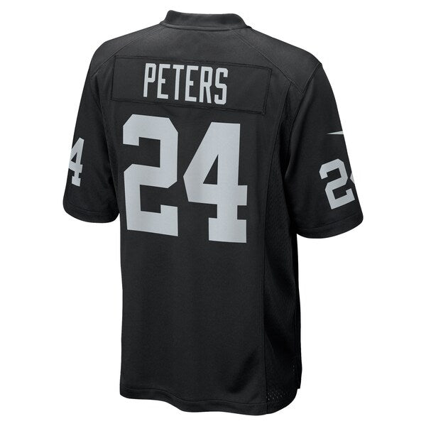 Marcus Peters Las Vegas Raiders Nike Team Game Jersey - Black - Image 3