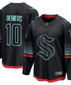 Matty Beniers Seattle Kraken  Alternate Breakaway Player Jersey - Black