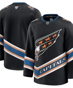 Alternative view of Washington Capitals  Alternate 50th Anniversary Premium Jersey - Black/Red/White