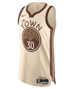 Alternative view of Stephen Curry Golden State Warriors Nike Unisex 2025/26 Authentic Jersey - Tan - City Edition