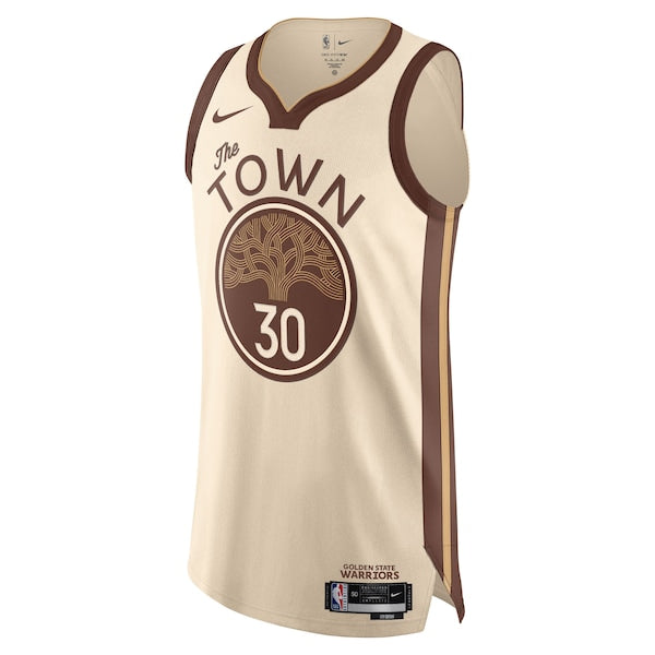 Stephen Curry Golden State Warriors Nike Unisex 2025/26 Authentic Jersey - Tan - City Edition - Image 2