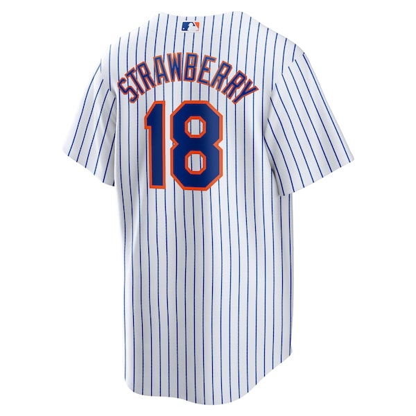 Darryl Strawberry New York Mets Nike Home Replica Player Jersey - White - Image 3