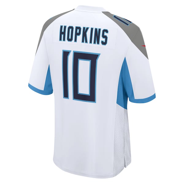 DeAndre Hopkins Tennessee Titans Nike Game Jersey - White/Light Blue/Navy - Image 4