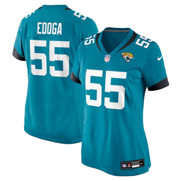 Chuma Edoga Jacksonville Jaguars Nike Women's Team Game Jersey - Teal