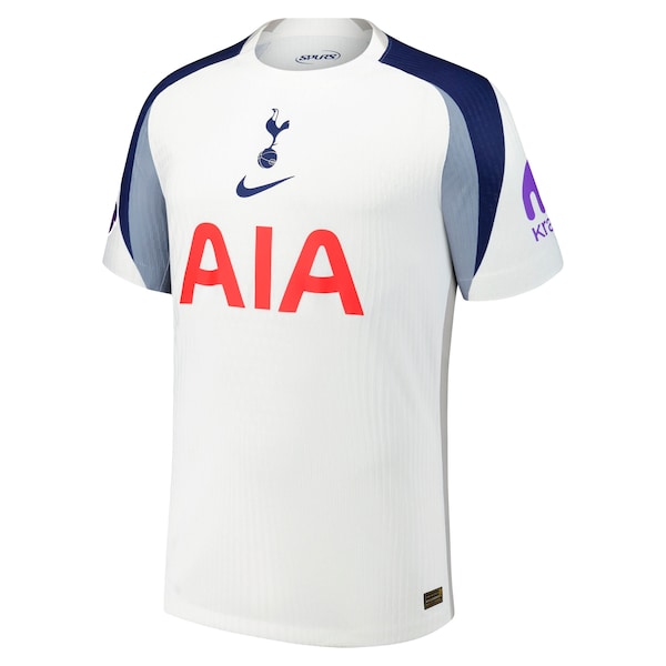 Tottenham Hotspur Nike 2025/26 Home Authentic Custom Jersey - White/Yellow - Image 3
