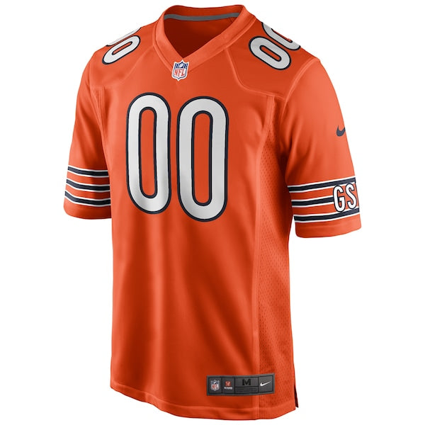 Men's Chicago Bears Nike Alternate Custom Game Jersey - Orange/White/Navy - Image 3
