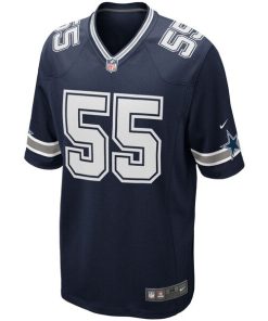 Alternative view of Leighton Vander Esch Dallas Cowboys Nike Team Game Jersey - Navy