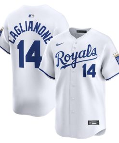 Jac Caglianone Kansas City Royals Nike Home Limited Player Jersey - White