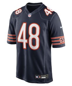 Alternative view of D'Marco Jackson Chicago Bears Nike Team Game Jersey -  Navy