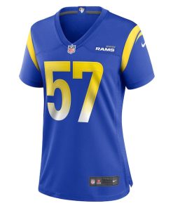 Alternative view of Zachary Thomas Los Angeles Rams Nike Women's Team Game Jersey -  Royal