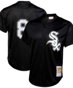 Bo Jackson Chicago White Sox Cooperstown Collection Big & Tall Mesh Batting Practice Jersey - Black