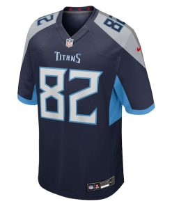 Alternative view of Stanley Morgan Tennessee Titans Nike Team Game Jersey -  Navy