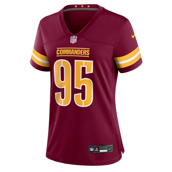 Jer'Zhan Newton Washington Commanders Nike Women's Game Jersey - Burgundy - Image 2