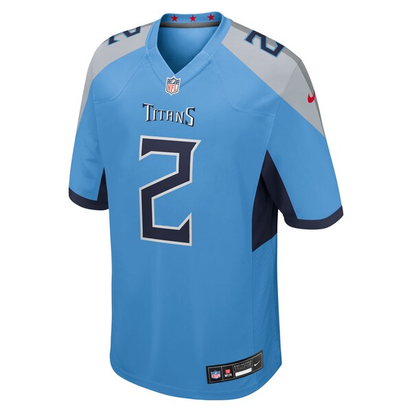 Tyjae Spears Tennessee Titans Nike Team Game Jersey - Light Blue/Navy - Image 3