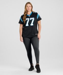 Alternative view of Yosh Nijman Carolina Panthers Nike Women's  Game Jersey -  Black