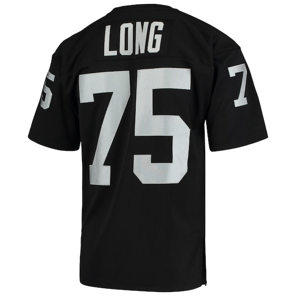 Howie Long Las Vegas Raiders 1983 Authentic Throwback Retired Player Jersey - Black - Image 3